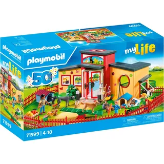 Playmobil® Tierhotel 'Pfötchen' (71599), My Life, 50 Jahre Konstruktions-Spielset, (159 St), Made in Europe bunt