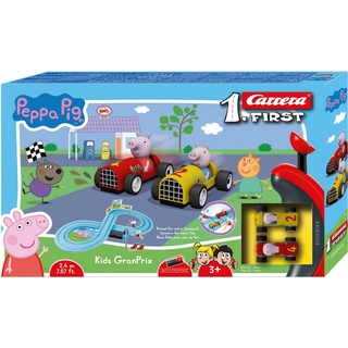 Carrera® Autorennbahn Carrera® First - Peppa Pig Kids GrandPrix (Streckenlänge 2,4 m) bunt
