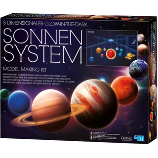 HCM Kinzel 4M Leucht-Sonnensystem Mobile Bastelset - Kreatives Wissenschaftsprojekt für Kinder - Perfekt für Klassenzimmer und Kinderzimmer - 42 x 60 cm