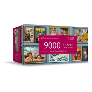 Trefl 81021 9000 Teile, Großes, Dickste Pappe, Bio, Collage, Lustige Puzzles mit Kunstwerken, Unterhaltung für Erwachsene und Kinder ab 12 Jahren, Not So Classic Art Collection