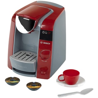 Bosch Tassimo Kaffeemaschine | Mit Wassereinfüllmöglichkeit und Wasserdurchlauf mit Sound | Inklusive Espresso-Set | Maße: 20 cm x 16 cm x 20 cm | Spielzeug für Kinder ab 3 Jahren