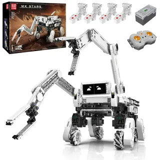 Mould King 21075 MOC Technik Roboter Kinder für Jungen, 3-in-1-Roboticset mit App-Fernsteuerung, ferngesteuert Mechanischer Hund Bausteine Modell Programmierbares Bauspielzeug,