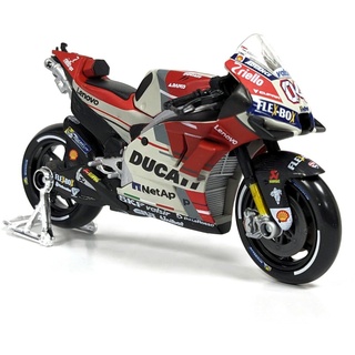 Maisto® Modellmotorrad Ducati Desmosedici GP '18 (weiß-rot), Maßstab 1:18, Andrea Dovizioso rot