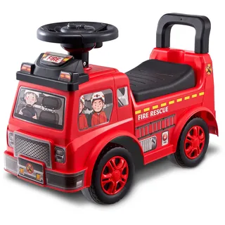 VEVOR Rutschauto Kinderfahrzeug Rutschfahrzeug Lauflernhilfe Rot 52,5x22,5x37cm