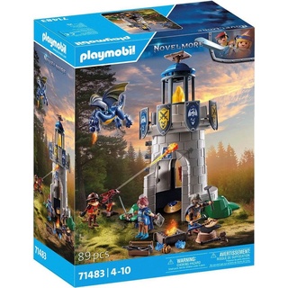 Playmobil® Konstruktions-Spielset Ritterturm mit Schmied und Drache (71483), Novelmore, (89 St), Made in Europe bunt