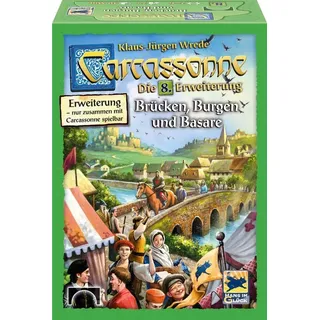 Hans im Glück SSP48267 Carcassonne: Brücken Burgen und Basare Strategiespiel, 8 Jahre to 99 Jahre, grün