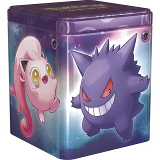 Pokémon Stapel-Tin Frühjahr 2024 DE | 3 Boosterpacks + 2 Sticker | Sammelkarten -Ideal für Pokémon Fans!