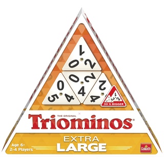 Triominos Extra Large, Brettspiel ab 6 Jahren, Familienspiel und Gesellschaftsspiele für 2 bis 4 Spieler