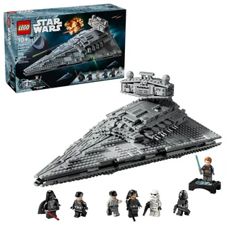 Lego Star Wars Imperial Star Destroyer Buildable Starship Set, Star Wars Toy for Kids with Darth Vader & 25th Anniversary Minifigure Cal Kestis, Star Wars Gift for Boys, Girls and Fans, 75394