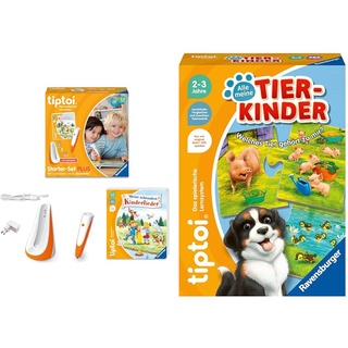 Ravensburger tiptoi Starter-Set Plus 00159: Stift und Buch Meine schönsten Kinderlieder & tiptoi 00108 - Alle Meine Tierkinder