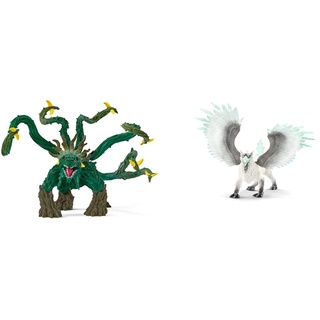 SCHLEICH 70144 Dschungel Ungeheuer Eldrador Creatures,11 x 15.1 x 18 cm & 70143 Eldrador Creatures Spielfigur - Eisgreif, Spielzeug ab 7 Jahren