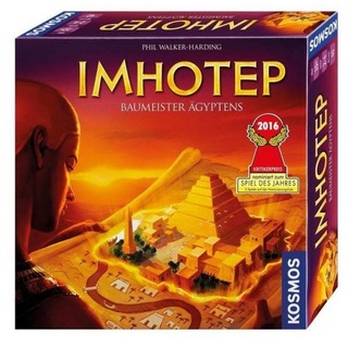 KOSMOS Verlag Spiel, Familienspiel FKS6923840 - Imhotep - Baumeister Ägyptens, Brettspiel,..., Strategiespiel bunt