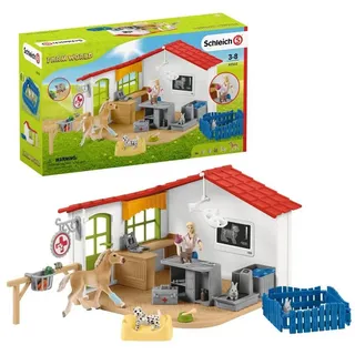 Schleich® Spielwelt Schleich 42502 - Tierarzt-Praxis mit Haustieren - Farm World