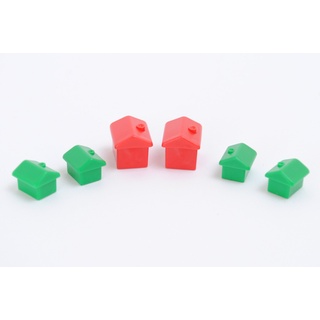 Monopoly Häuser und Hotels (grün/rot)