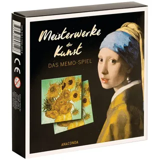Anaconda Verlag Meisterwerke der Kunst - Das Memo-Spiel: Memo-Spiel mit 40 Spielkarten im Spielkarton
