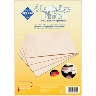 Pebaro - Laubsäge-Sperrholzplatten / Pebaro / Spiele (außer Software)