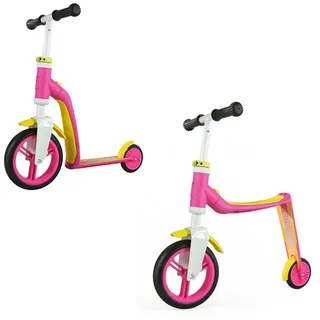 Scoot and Ride Kinder Laufrad und Roller Highwaybaby Pink Gelb - Rosa/Gelb