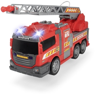 DICKIE 203308371 Toys Fire Fighter, Feuerwehrauto, Spielzeugauto, Feuerwehr, mit Wasserspritzfunktion, Leiter, Seitenpanel zum Öffnen, Licht & Sound, inkl. Batterien, 36 cm groß, ab 3 Jahren