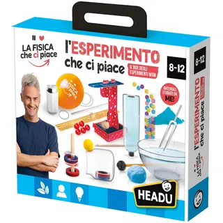 Headu Die Physik, die wir mögen - Das Experiment, das Uns gefällt: Die Experimentierbox Wow IT57458 Lernspiel für Kinder von 8-12 Jahren Made in Italy mit Vincenzo Schettini