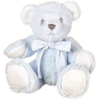 Suki Gifts 10082 - Hug-a-Boo Blauer Teddy Bär mit integerierter Rassel, 18 cm, blau