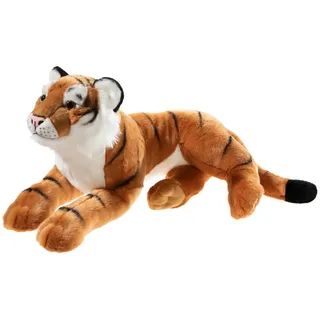 Heunec Kuscheltier Tiger , mehrfarbig , 100% Polyester , Maße (cm): B: 32 H: 29