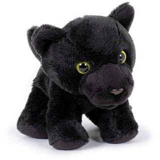 Trigon Stofftier schwarzer Panther, 12 cm Kuscheltier Plüschtier, Wildtier Zootier Raubkatze Softplüsch