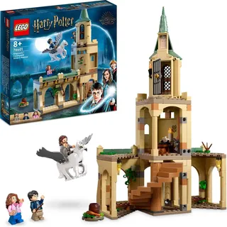 LEGO 76401 Harry Potter Hogwarts: Sirius’ Rettung Spielzeug-Set aus der Gefangene von Askaban, Schloss Erweiterung mit Seidenschnabel - Beige