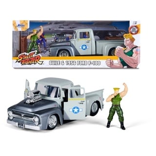 JADA Modellauto Modellauto Street Fighter 1956 Ford Pickup mit Figur 1:24 253255057