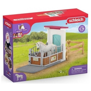 Schleich® Spielfigur Schleich 42569 - Horse Club, Pferdebox mit Vollblut Hengst