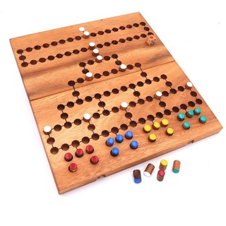 ROMBOL Denkspiele Spiel, Brettspiel Barrikade - lustiges Würfelspiel für die ganze Familie, Holzspiel