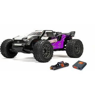 ARRMA VORTEKS MEGA 550 2WD, Ferngesteuertes Auto, RC Auto 1/10, Stadium Truck, über 30 km/h, aufrüstbar, inkl. Akkus und Ladegerät, Lila, ARA3205ST2