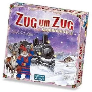 Days of Wonder, Zug um Zug – Skandinavien, Familienspiel, Brettspiel, 2-3 Spieler, Ab 8+ Jahren, 45+ Minuten, Deutsch