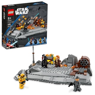 LEGO Star Wars OBI-Wan Kenobi vs. Darth Vader 75334 Bauspielzeug-Set – enthält 4 Minifiguren mit Lichtschwertern für baubare Schlachten, tolles Sammlerstück Geschenk für Kinder, Jungen und Mädchen ab