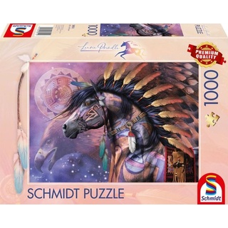 Schmidt 58511 - Laurie Prindle, Schamane, Pferde-Puzzle, 1000 Teile