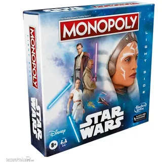 Hasbro HASF8383UE2 - Star Wars Brettspiel Monopoly Light Side Edition *Englische Version*