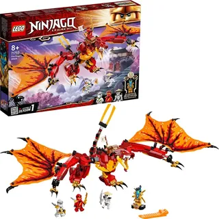 LEGO 71753 NINJAGO Kais Feuerdrache Drachen Spielzeug, Set mit 4 Ninja Mini-Figuren - Beige