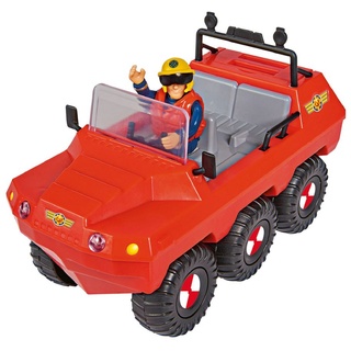 Simba spielset Feuerwehrmann Sam mit Amphibienfahrzeug 19 cm rot, Farbe:rot