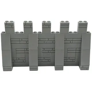 LEGO® Spielbausteine LEGO® MOC Mittelalter Mauer Ritter Burg Hellgrau NEU! Menge 68x, (Creativ-Set, 68 St), Made in Europe grau