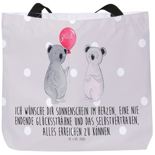 Mr. & Mrs. Panda Shopper Koala Luftballon - Grau Pastell - Geschenk, Tragebeutel, Freizeittasc (1-tlg), Trendiges Design grau