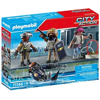 PLAYMOBIL City Action SWAT-Figurenset, Aktion/Abenteuer, 5 Jahr(e), Mehrfarbig