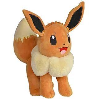 Pokemon Kuscheltier Evoli Eevee 20 cm – Pokemon Plüschtier – Neue 2022 – Pokemon Plush - Offiziell Lizenziertes Pokemon Spielzeug