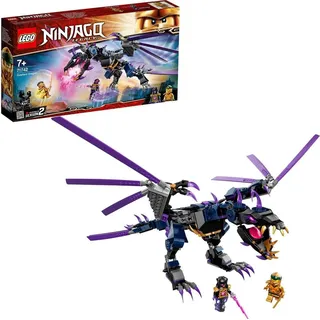 LEGO 71742 NINJAGO Der Drache des Overlord und Figur des Goldenen Ninja Lloyd - Hellgrau/Schwarz/Lila/Gold/Dunkelblau