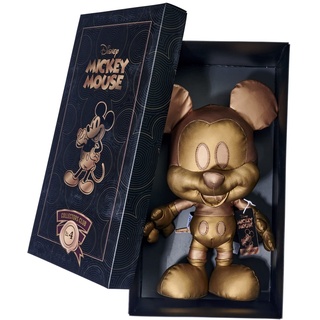Simba 6315870313 - Disney Bronze Mickey Mouse, April Edition, Amazon Exclusiv, 35cm Plüschfigur, Micky Maus, im Geschenkkarton, Limitiert, Sonderedition, Sammlerstück, ab den ersten Lebensmonaten