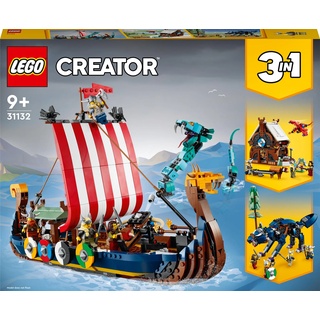 LEGO Wikingerschiff mit Midgardschlange (31132, LEGO Creator 3-in-1)