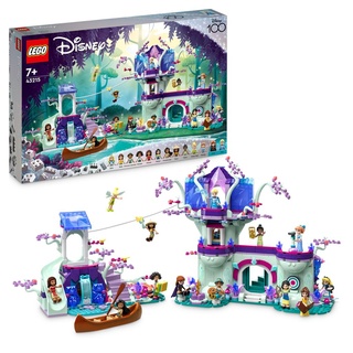 LEGO 43215 Disney Das verzauberte Baumhaus Set mit 13 Mini-Puppen, darunter Prinzessin Jasmine, Elsa und Anna, Belle, Geschenk Spielzeug für Kinde...