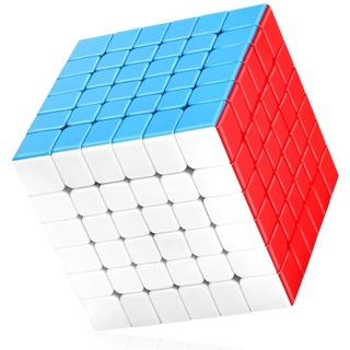 TOYESS Zauberwürfel 6x6 Stickerless, 6x6x6, 3D Puzzle Würfel Spielzeug Geschenkverpackung für Kinder & Erwachsene, Aufkleberloser