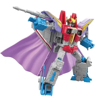 Hasbro Actionfigur Transformers The Movie - Coronation Starscream - Leader Class, (Studio Series 86-12 - Set mit viel Zubehör, 10-tlg., ca. 21,5 cm groß), in 29 Schritten vom Roboter zu einem Jet bunt