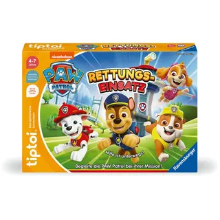 Ravensburger tiptoi Spiel 00202 - PAW Patrol Rettungseinsatz - Lernspiel ab 4 Jahren lehrreiches Lizenzspiel für Jungen und Mädchen für 1-4 Spieler vo