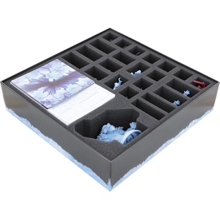 Feldherr Schaumstoff-Set + Kartenhalter kompatibel mit HeroQuest (2021): Der eisige Schrecken - Brettspielbox
