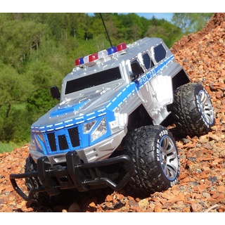 WIM-Modellbau RC Jeep Polizei mit LICHT & AKKU 1:12 Länge 39cm Ferngesteuert 27MHz